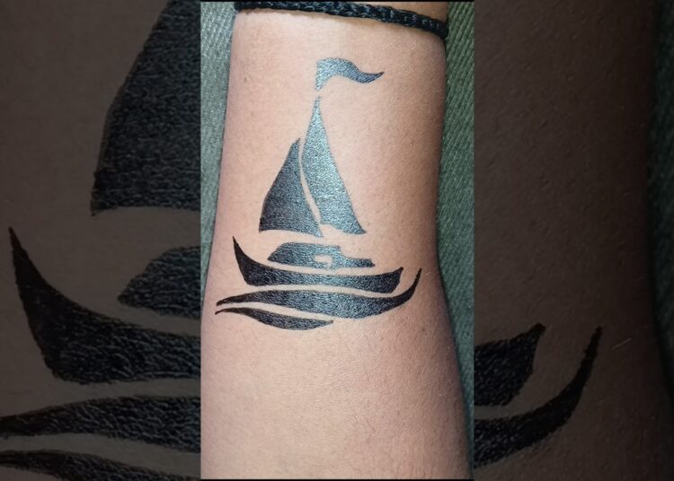 Ship ka tattoo🚢#artist #draw #ship #tattooart #ideas