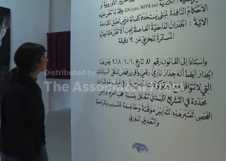 Artists in Lebanon examine the concept of fire and instability at the ‘Slow Burn’ art show