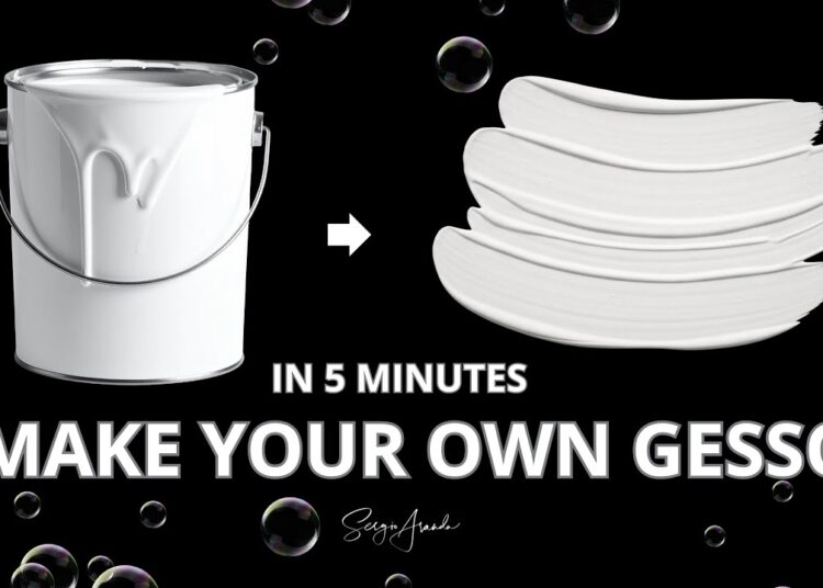Easy Homemade Gesso in 5 Minutes | DIY Professional Gesso for Artists