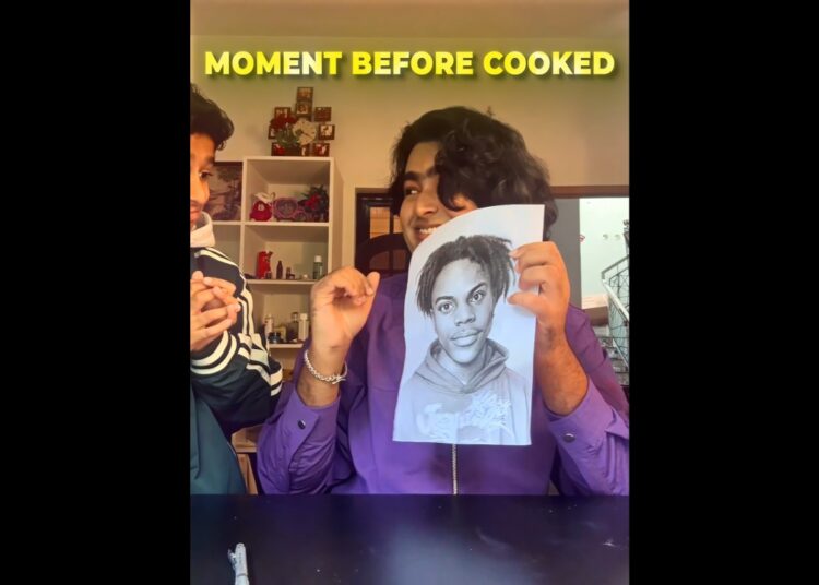 The Drawings cooked him twice  😂