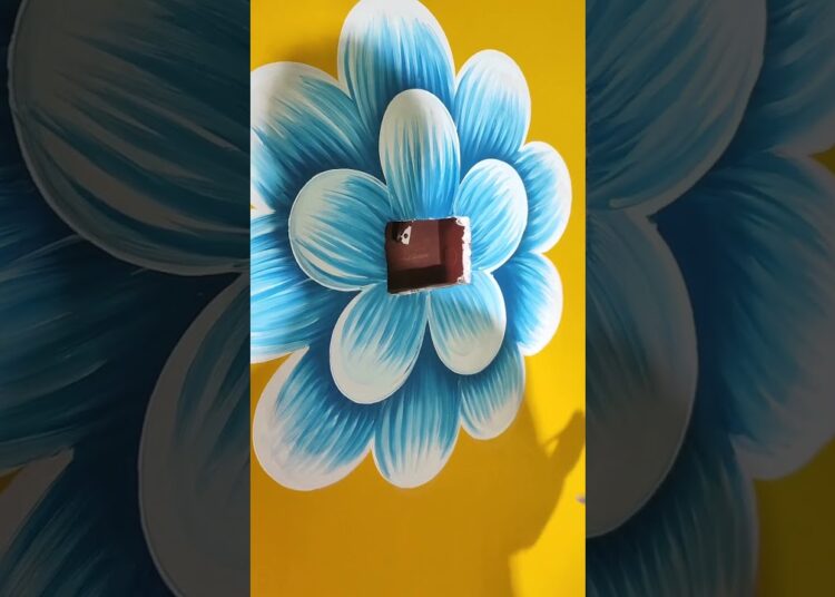 easy flower painting 🖌️🎨 #foryou #art #painting #drawing #artist #shorts
