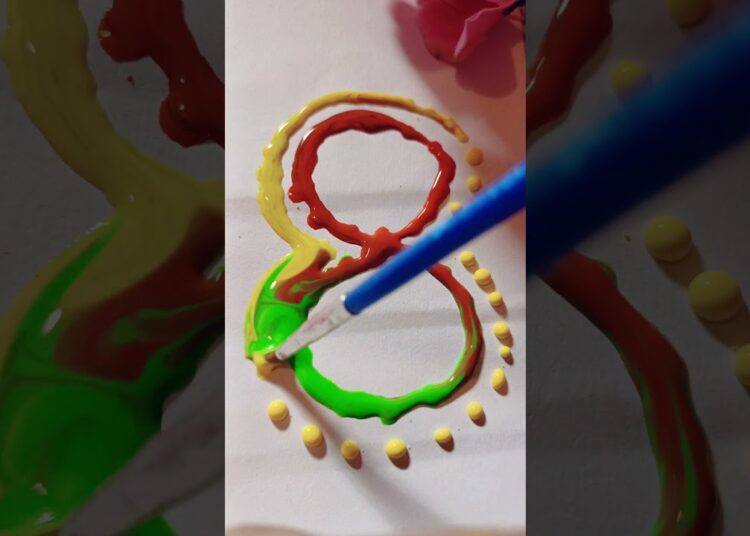 water colour drop mixing rangoli #art #drawing #satisfying #comedy #funny #mixing #viral