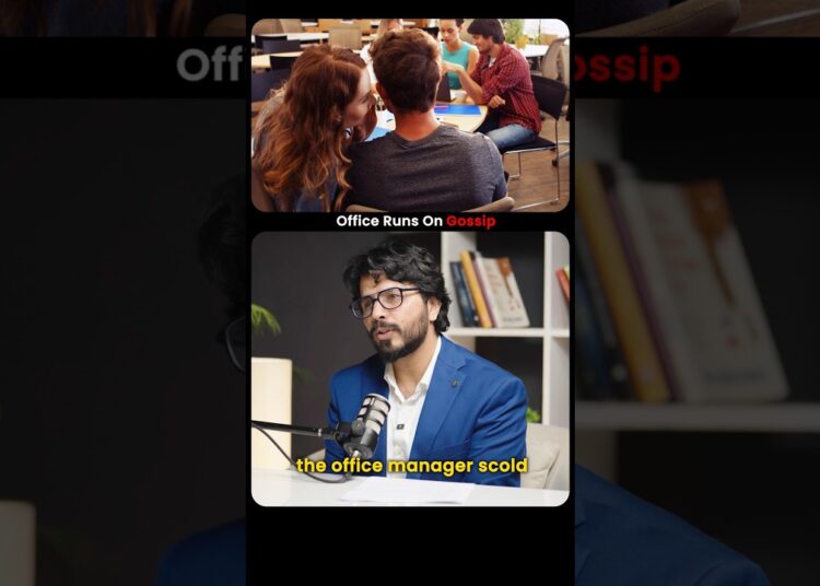 Office Runs On Gossips 😱 Nitin Bajaj #shorts #indians #gossip #life #fear #failure #yt #office