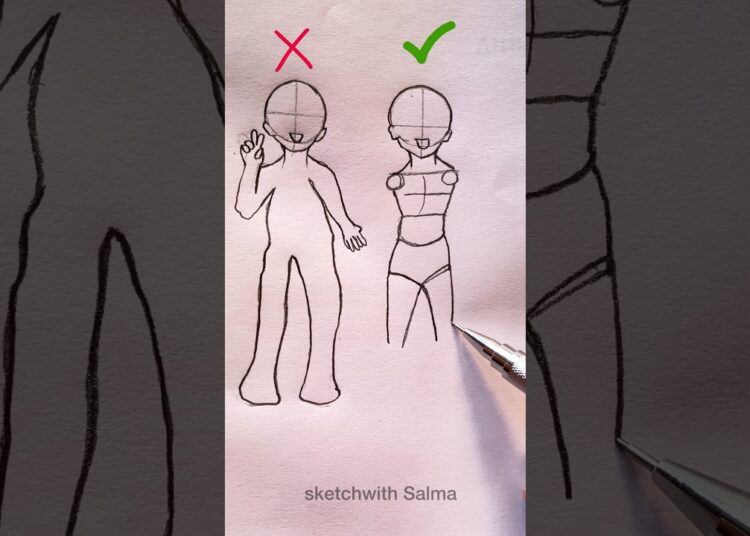 How to draw girl body #howtodraw #artist #drawing #art #shorts #tutorial