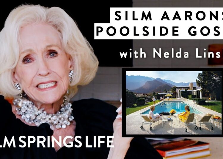 The Making of Poolside Gossip: Slim Aarons’ Most Iconic Photo with Nelda Linsk | PALM SPRINGS LIFE