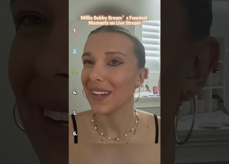 Millie Bobby Brown’s Funniest Moments on Live Stream #milliebobbybrown #celebrity #funny