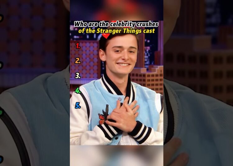 Who are the celebrity crushes of the Stranger Things cast?#celebrity#StrangerThings#MillieBobbyBrown