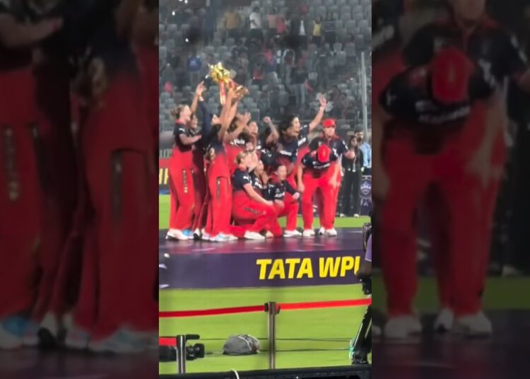 Royal Challengers Bangalore after winning WPL🔥 #smritimandhana #rcb #wpl2025
