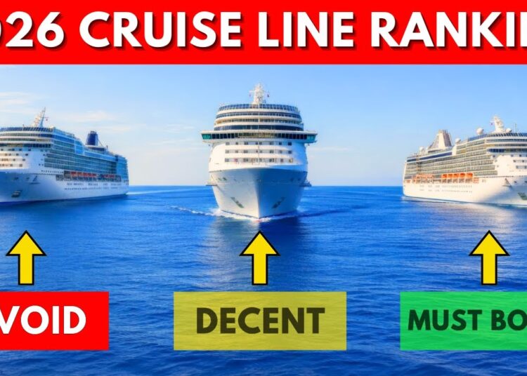 Which Cruise Line to Choose in 2026 – RANKED WORST TO BEST!