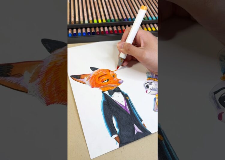 The Worst Thing That Can Happen As An Artist… (ART FAIL) 😭✨ #art #drawing #zootopia #shorts