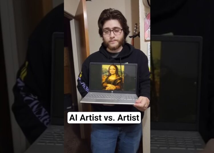 Artists reaction to AI art #skit #art #aiart