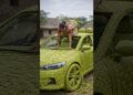 From Leaves to Car | Handmade Village Art #ai #artist #art #bmw