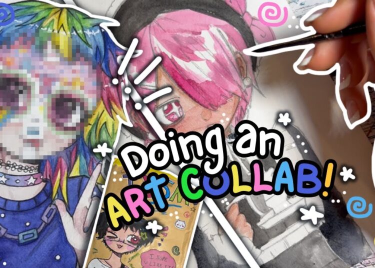 Doing an ART COLLAB with my MUTUAL!! 😋🎨