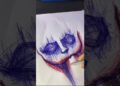 Horror Joker Drawing 😨#shorts #artist #art #drawing