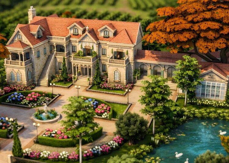 Ondarion Garden Estate 👑 Royalty & Legacy 🏰 The Sims 4 Speed Build | No CC