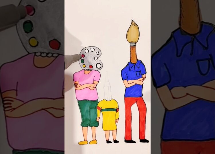 An Artist Cute Story 🥰🥰 #shortsfeed #drawing #youtubeshorts