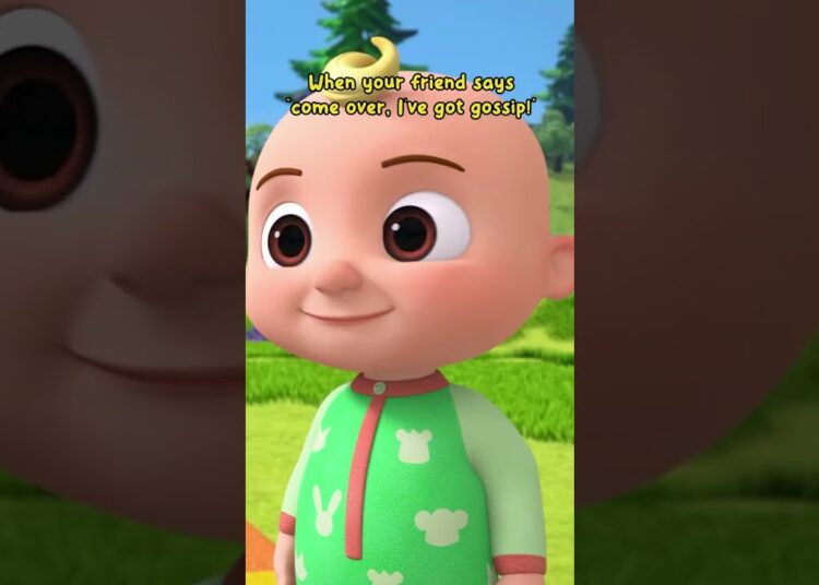 Gossip O’Clock! 🫦 CoComelon Funny Adventures #kids #shorts #viral video