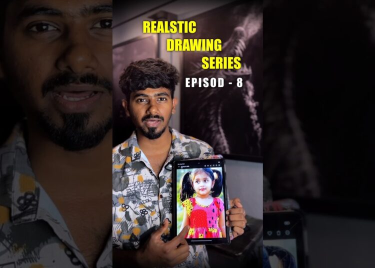 Realistic Drawing Series Episode 8 | Small Girl | #shortsfeed #drawing #tamilsuresh #artist #girl