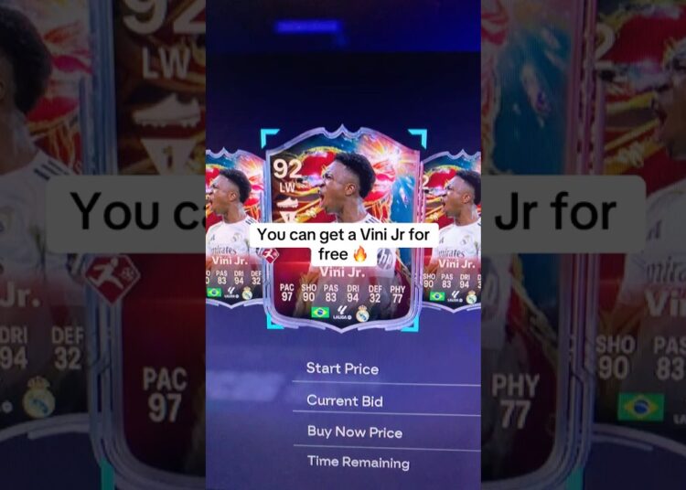 You can get a Vini Jr Knockout Royalty For FREE 🔥