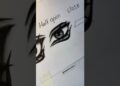 Eye drawing. (open, half open and close) #howtodraw #art #drawing #artist #shorts
