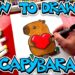 How To Draw A Capybara Holding A Heart