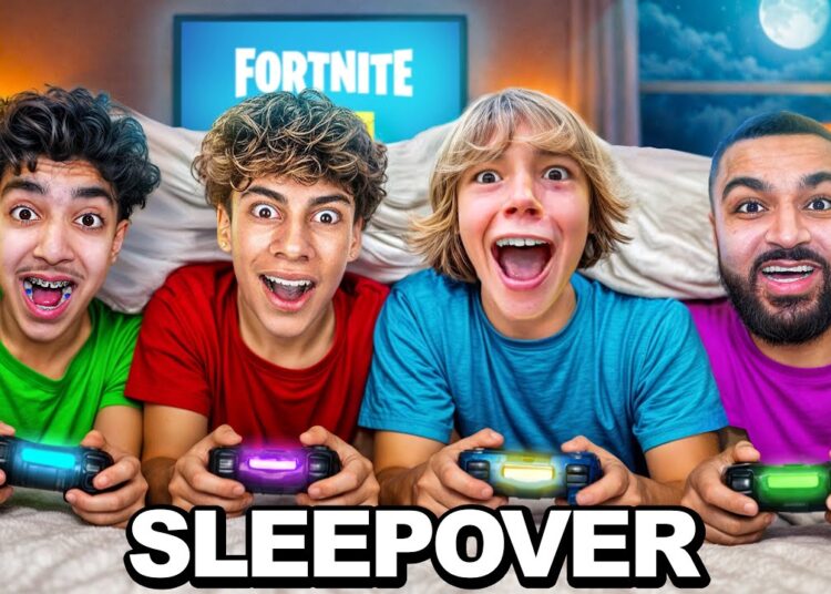 WE HAD A SLEEPOVER WITH FERRAN and 67 KID.. *FORTNITE*