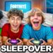 WE HAD A SLEEPOVER WITH FERRAN and 67 KID.. *FORTNITE*