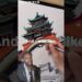 Artist shows off complex drawing technique with acrylic marker #artist #acrylicmarker #drawing