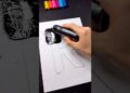 Stained Art with Mop’r Marker! 🖤 “R” with Neon Lights  ⚡️ So Satisfying Lettering! 😍 #artistomg