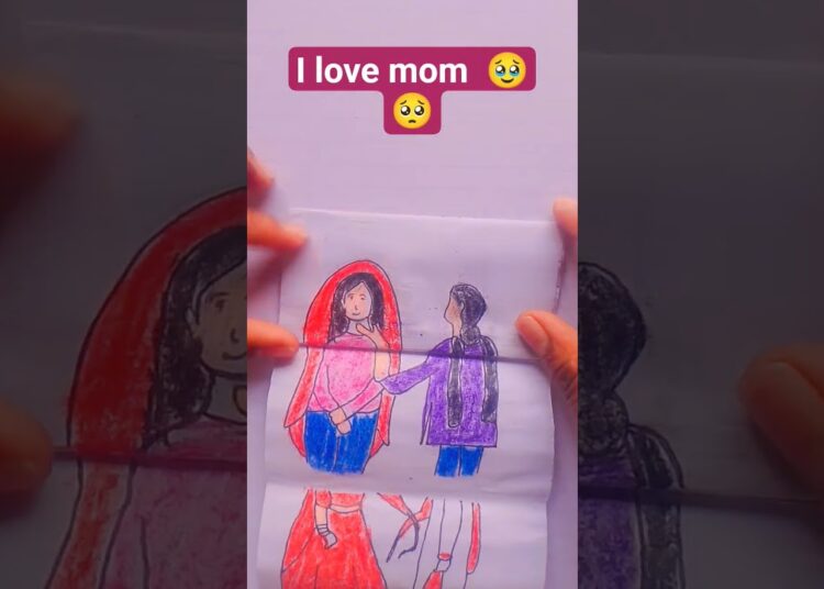 Mom love daughter _meri muniya rani bane #mom #art #artist #viral #drawing #shorts