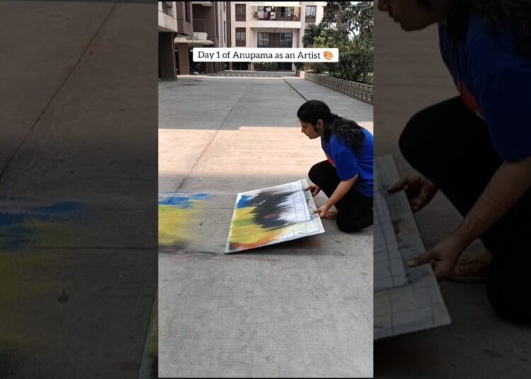 Day 1 of Anupama as an Artist 🎨 #shorts #anupama #artistsoninstagram #indiantvshow