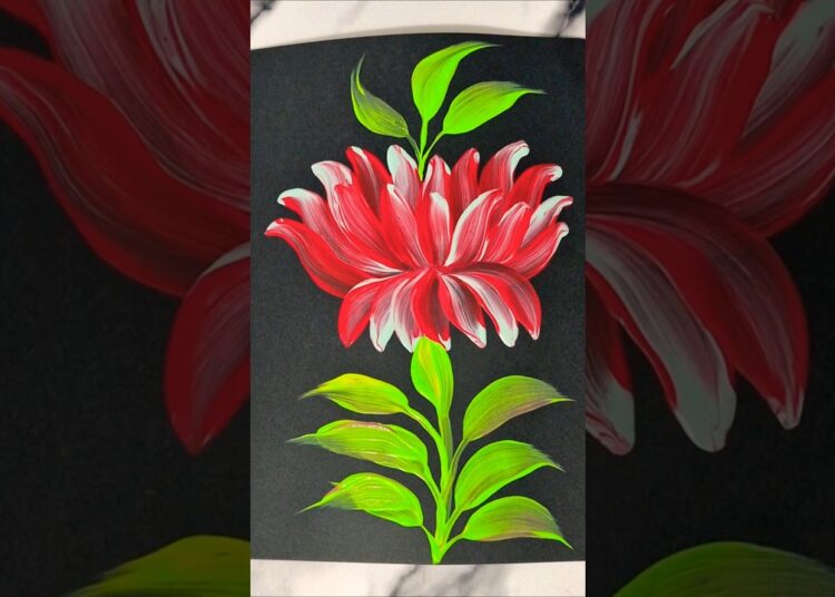 Easy flower painting ideas 🥰 💡 #reels #viral #trending #art #shorts #artist