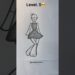 Stickman drawing. LEVEL 1 to 6 #howtodraw #art #drawing #artist #shorts