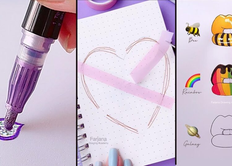 18 COOL ART IDEAS FOR BEGINNERS || Easy art ideas for when you are bored  #drawing #art