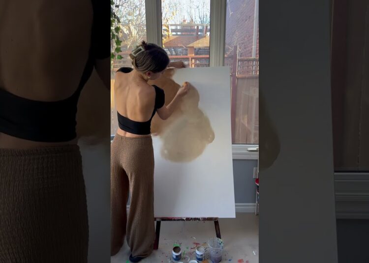 Priming part 1 #art #artist #painting #canvas #abstractart