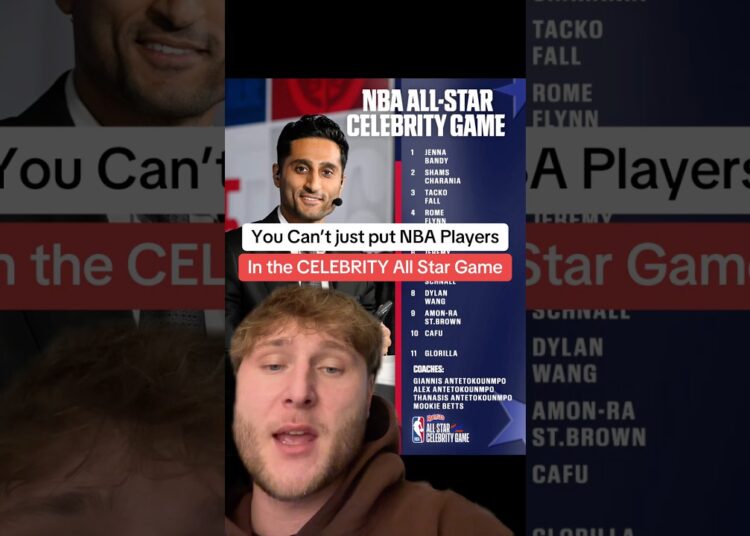 Just putting NBA players in the celebrity game #nba #allstar #celebrity