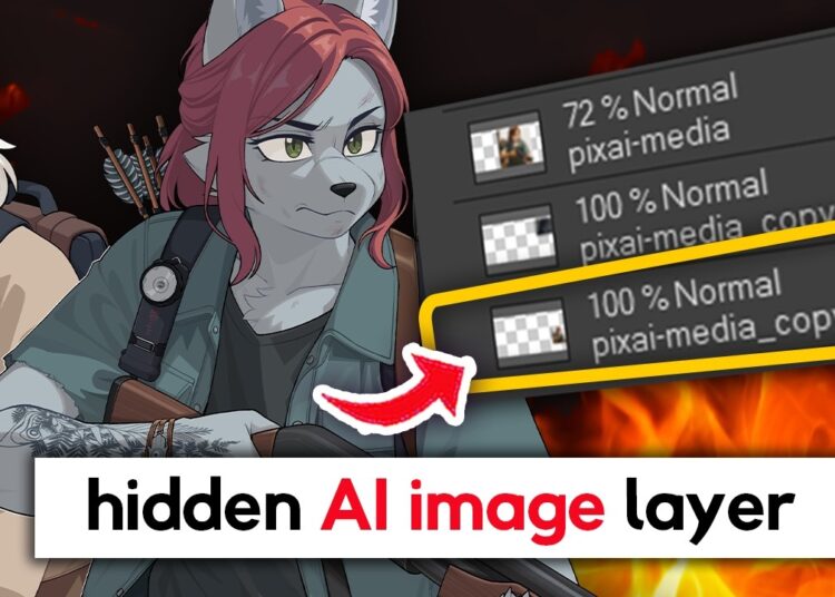 Artist Left AI Images In The Art File…