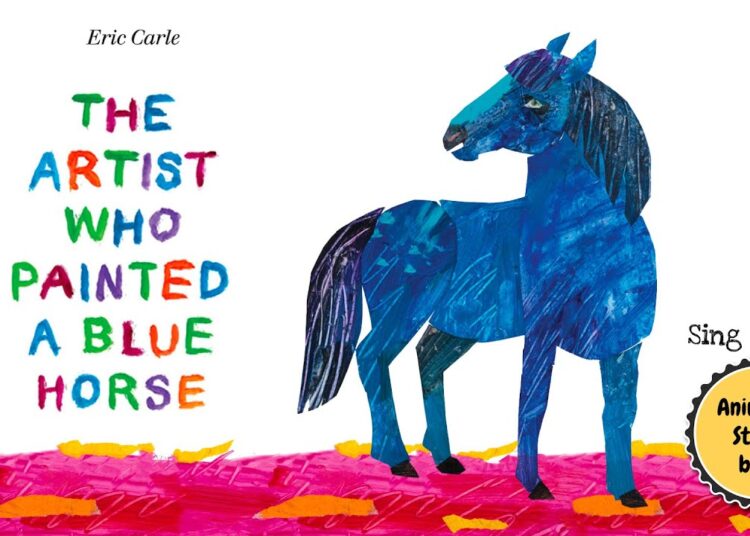 The Artist Who Painted a Blue Horse | Animated Book | Sing along