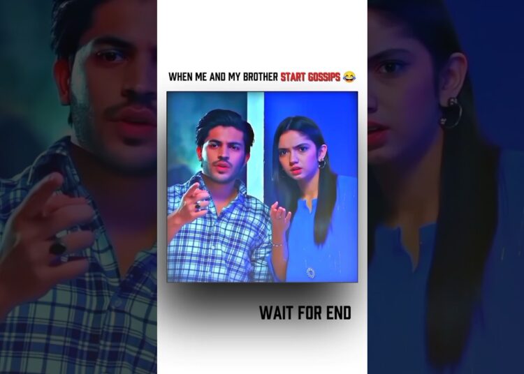 when my brother and me gossips 😂 #judwaa #ainaasif #shorts  #youtubeshorts #attitude #pakdrama#viral