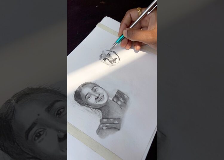 Drawing Abdul & Kalai❤️SiraiMovie#tamil #drawing #art #shorts #trending #artwork