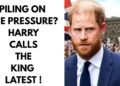 HARRY RINGS THE KING – LATEST #royal #meghan #princeharry