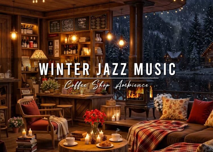Winter Jazz Music ⛄ Cozy Coffee Shop Ambience & Smooth Jazz Instrumental Music for Relaxing, Work