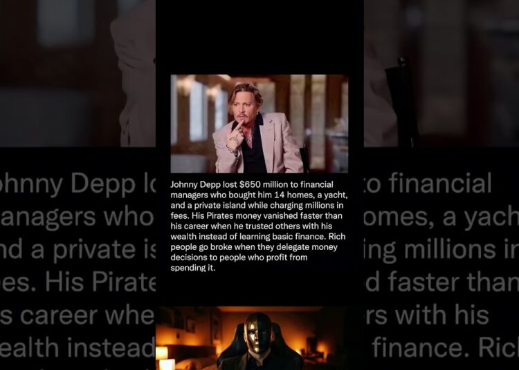 How Johnny Depp Lost $650 Million to His Own Advisors #celebrity #moneymatters