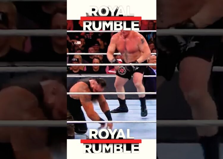 Brock Lesnar vs Kane vs brown Strowman Royal Rumble 2018