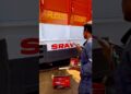 Talented STREET Artist creates Amazing paint art on vintage truck #viral #shorts #trending