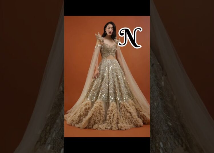 #Royal trending #lehenga for #girls💕💫#engagement choose your name 1st letter comment #youtubeshorts