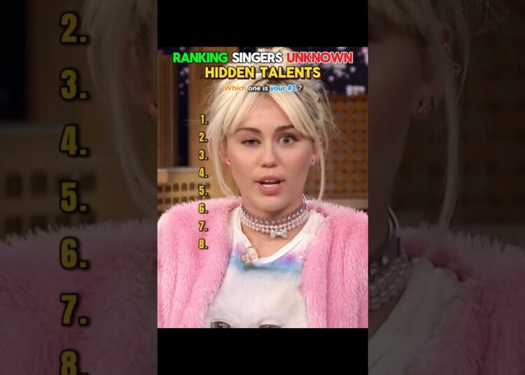 Singers with weird hidden Talents. #singer #7gallery9