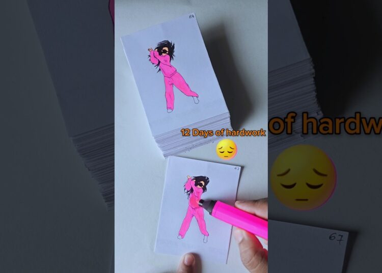 No Batidao Flipbook Artist Version🔥. #trending #nobatidao #flipbook #art #drawing #dance #viral
