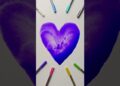 Satisfying purple heart 💜 art #shorts #short #shortvideo #shortsfeed #art #artist #trending #trend