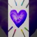 Satisfying purple heart 💜 art #shorts #short #shortvideo #shortsfeed #art #artist #trending #trend